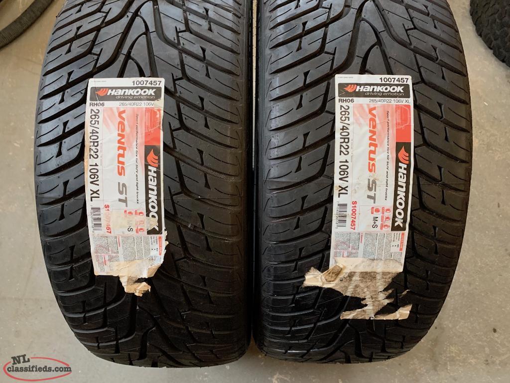 2 New 265/40R22 Hankook Ventus ST All Season Tires - Paradise ...