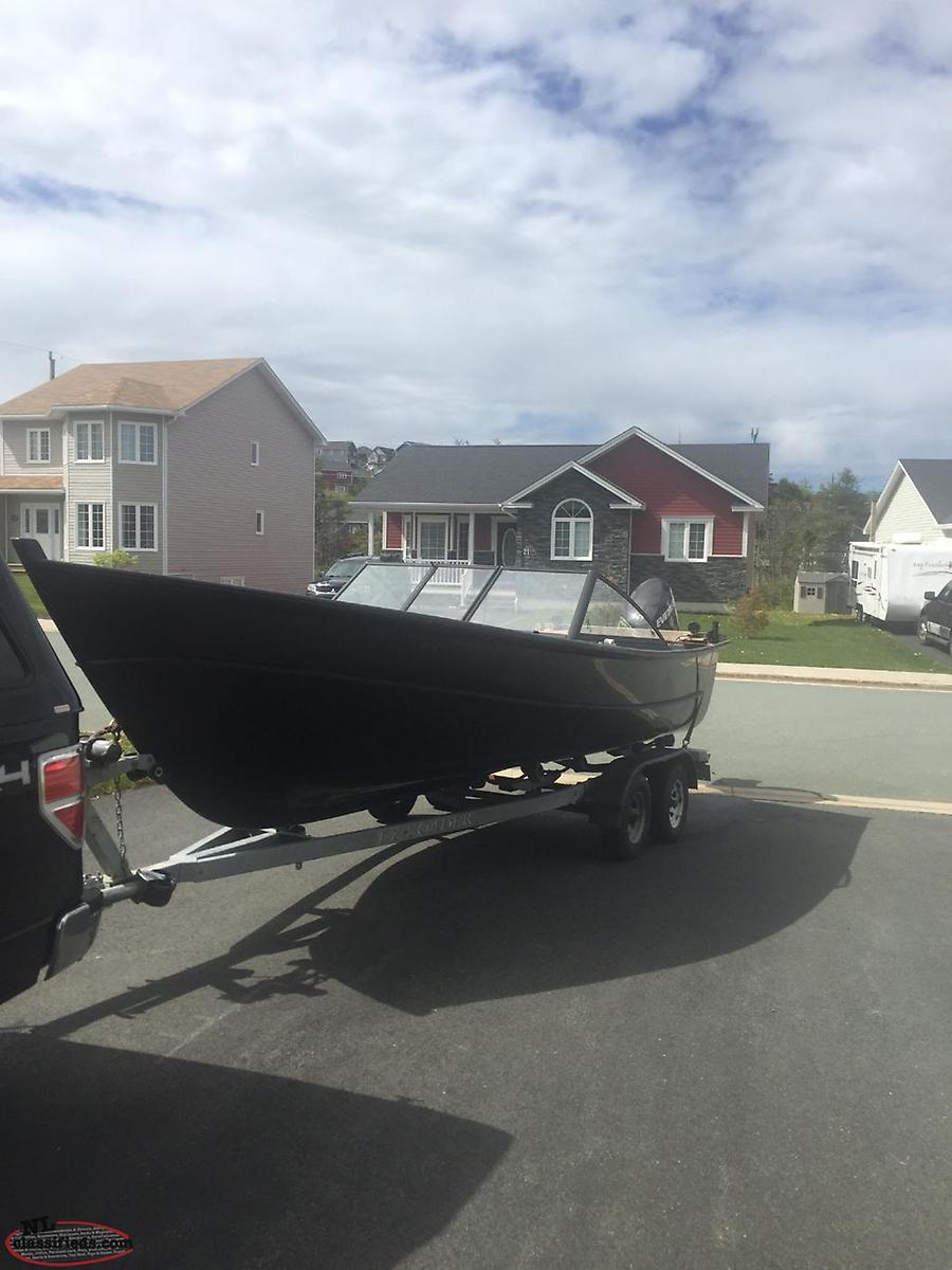 23’ fibreglass boat, motor & trailer. Paradise, Newfoundland Labrador