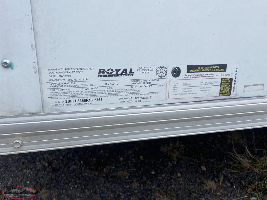 2023 Cargo Trailer Clarenville, Newfoundland Labrador NL Classifieds