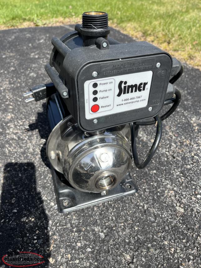 Simer Pressure Booster Pump Fairbanks, Newfoundland Labrador NL Classifieds