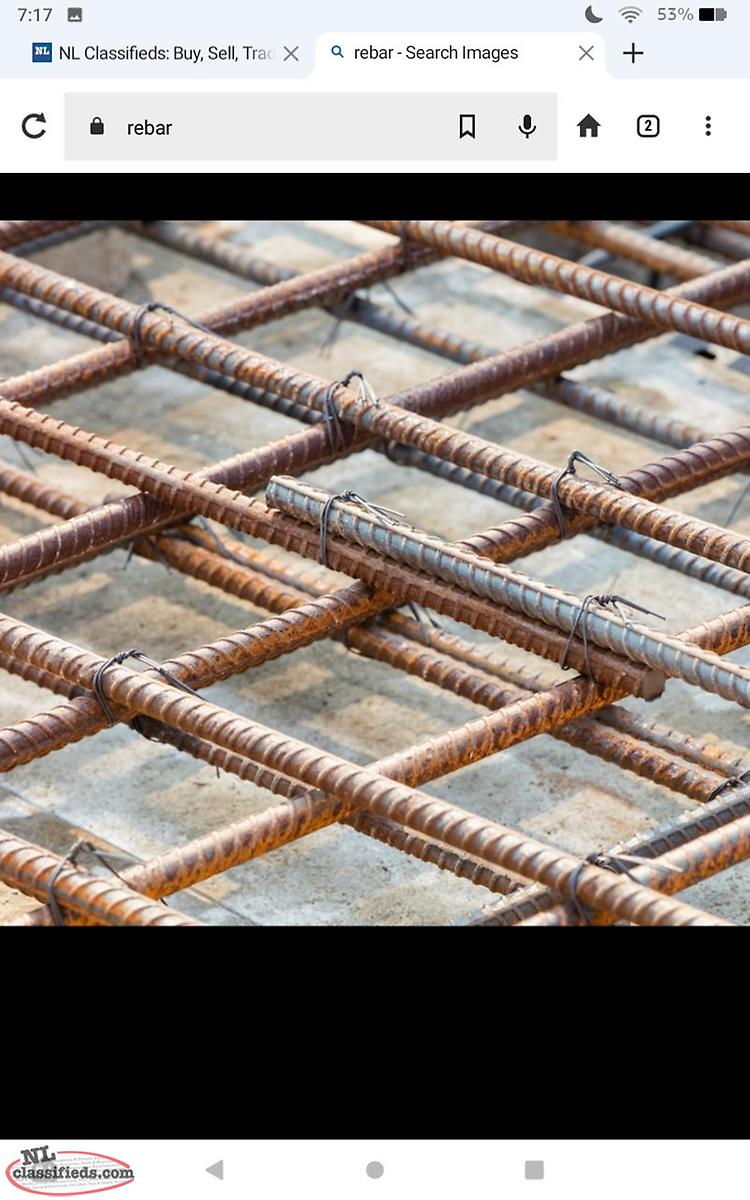 Wanted new or used rebar Hr.grace, Newfoundland Labrador NL Classifieds