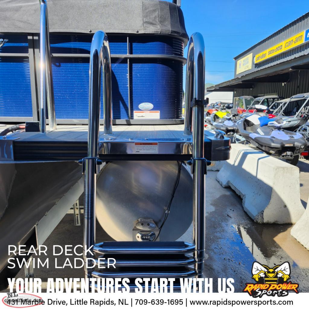 2022 MANITOU ENCORE 250 with 100 HP HONDA OUTBOARD MOTOR Little