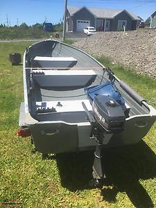 Fiberglass Boat Motor And Trailer - Winterton, Newfoundland Labrador ...