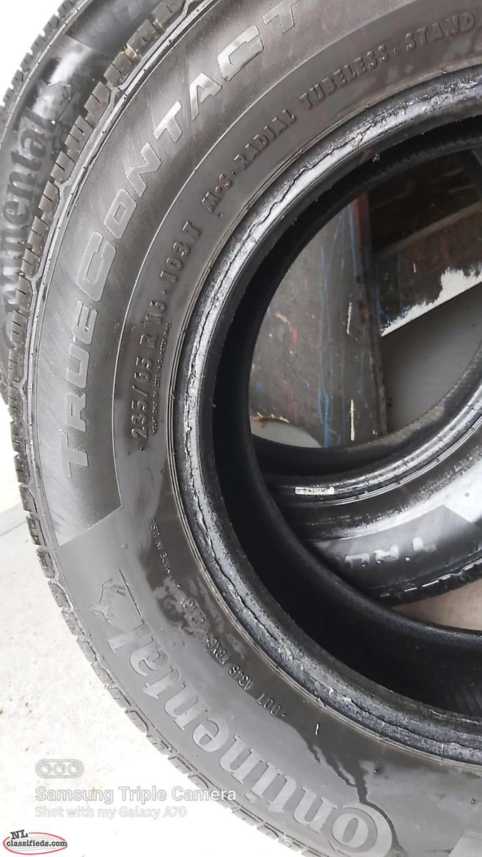 Set of Two Continental M&S Radial Tubeless Standard Load Tires ...