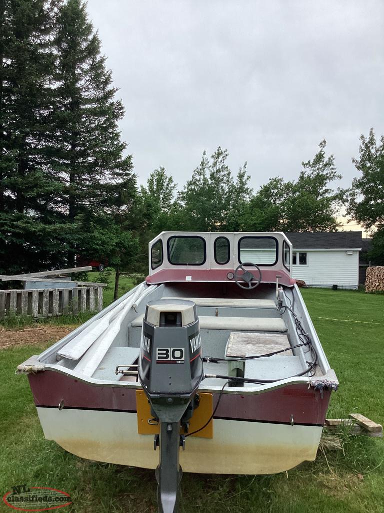 16ft Fiberglass Peterborough boat, trailer and motor - Frederickton ...