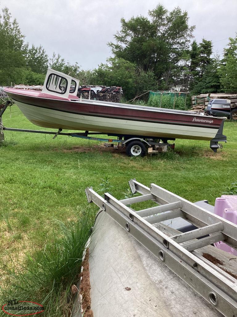 16ft Fiberglass Peterborough boat, trailer and motor - Frederickton ...