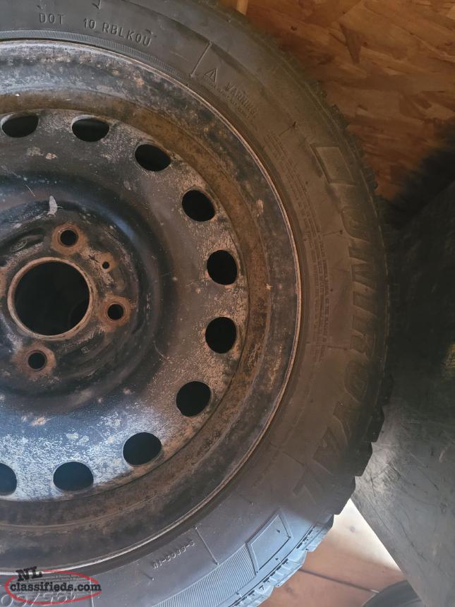15'' STUDDED TIRES AND RIMS Bay Roberts Area, Newfoundland Labrador