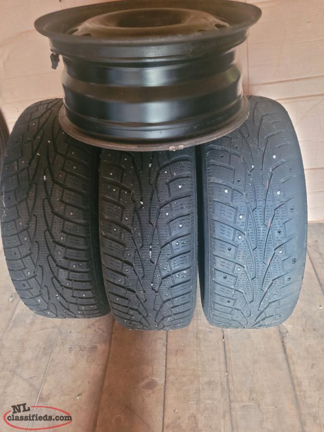 15'' STUDDED TIRES AND RIMS Bay Roberts Area, Newfoundland Labrador