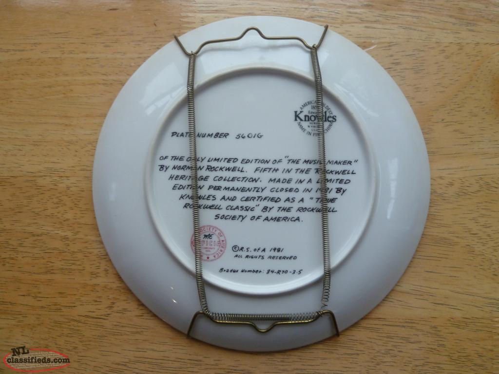 Norman Rockwell Plate St. John's, Newfoundland Labrador NL Classifieds