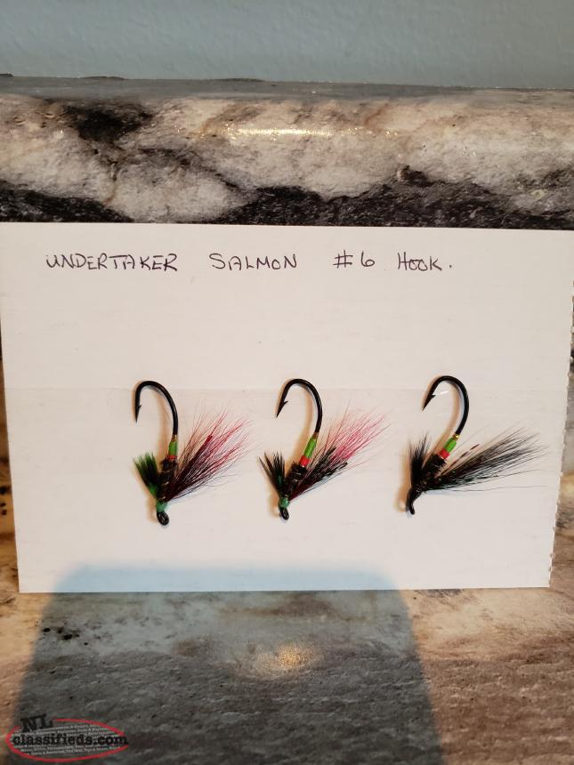 SALMON FLIES 8 HOOK SET OF 3 Deer Lake, Newfoundland Labrador NL
