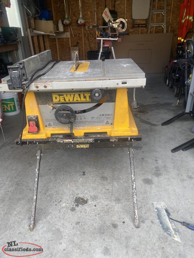 Dewalt 10 inch table saw - Middle Cove, Newfoundland Labrador | NL ...